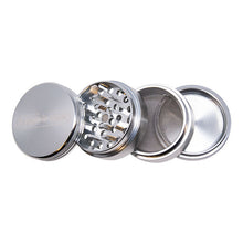 Load image into Gallery viewer, CANNATONIK ANODIZED ALUMINIUM GRINDER 50 MM SILVER
