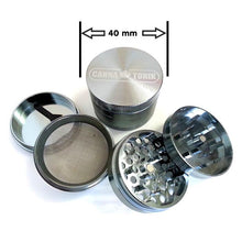 Load image into Gallery viewer, CANNATONIK ANODIZED ALUMINIUM GRINDER 40MM GREY
