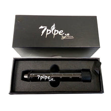 Load image into Gallery viewer, 7 PIPE TWISTY GLASS BLUNT BLACK 4 INCHES
