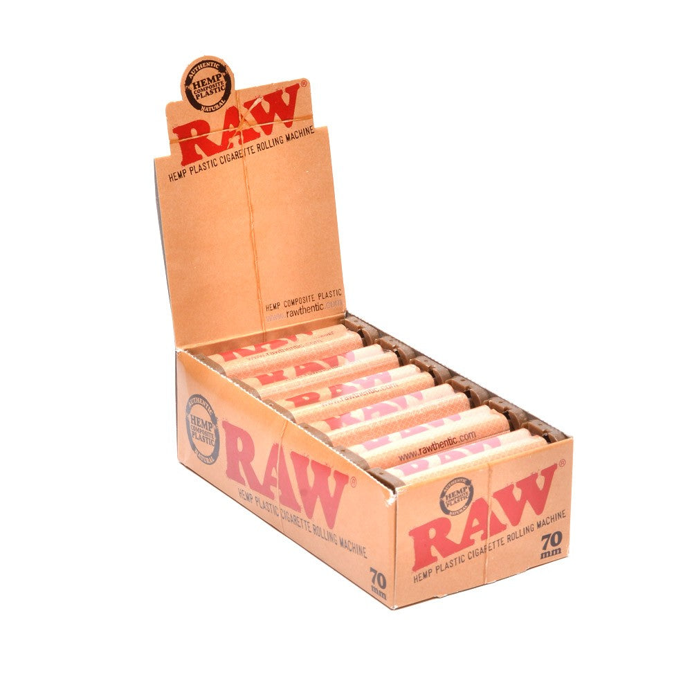 RAW HEMP PLASTIC ROLLING MACHINE 70 MM 12 PER DISPLAY