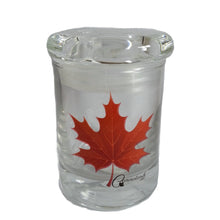 Load image into Gallery viewer, CANNATONIK MAPLE LEAF AIRTIGHT GLASS JAR 3 INCHES
