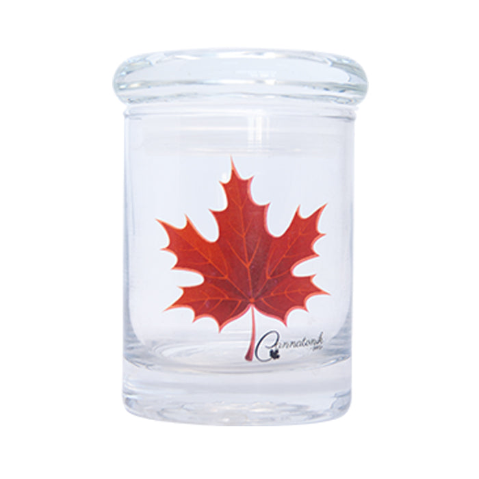 CANNATONIK MAPLE LEAF AIRTIGHT GLASS JAR 3 INCHES