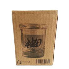 Load image into Gallery viewer, CANNATONIK 420 ON LEAF AIRTIGHT GLASS JAR 3 INCHES
