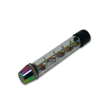 Load image into Gallery viewer, 7 PIPE RAINBOW TWISTY GLASS BLUNT 4 INCHES
