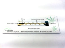 Load image into Gallery viewer, 7 PIPE RAINBOW TWISTY GLASS BLUNT 4 INCHES
