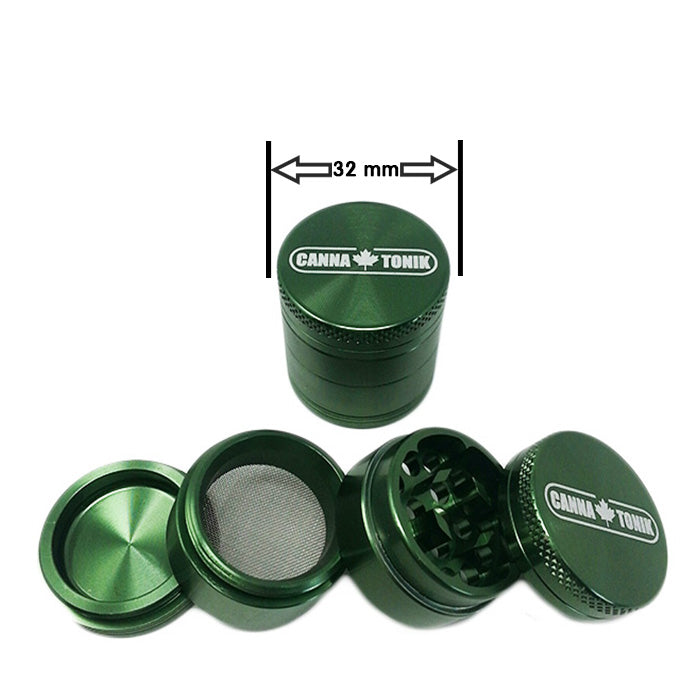 CANNATONIK ANODIZED ALUMINIUM GRINDER 30 MM GREEN