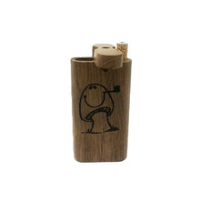 Load image into Gallery viewer, SMOKING MUSHROOM WOODEN DUGOUT 4&quot; INCHES
