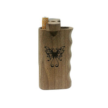 Load image into Gallery viewer, BUTTERFLY WOODEN DUGOUT 4&quot; INCHES
