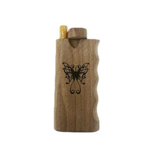 Load image into Gallery viewer, BUTTERFLY WOODEN DUGOUT 4&quot; INCHES
