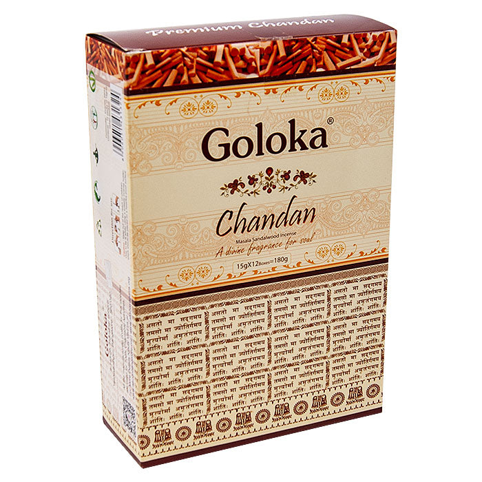 Golka Chandan Incense Display Of 12 Boxes