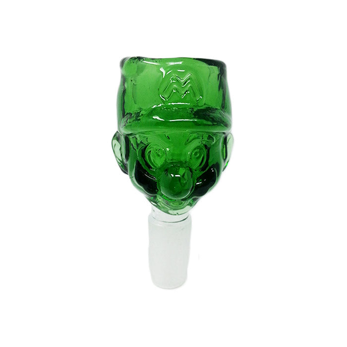 GREEN GLASS MARIO BOWL 14 MM